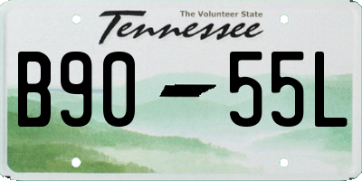 TN license plate B9055L