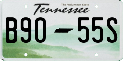 TN license plate B9055S