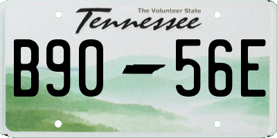 TN license plate B9056E