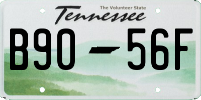 TN license plate B9056F