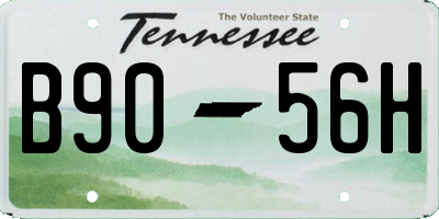 TN license plate B9056H