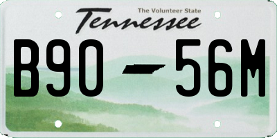 TN license plate B9056M