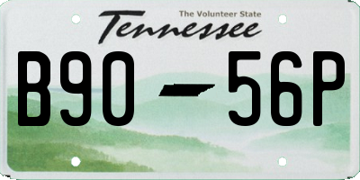 TN license plate B9056P