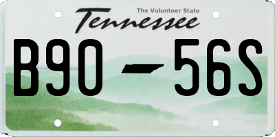 TN license plate B9056S