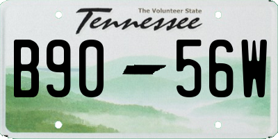 TN license plate B9056W