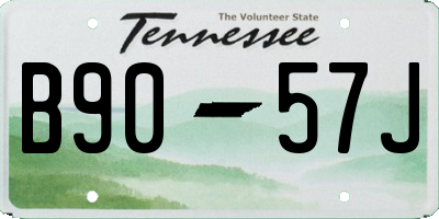 TN license plate B9057J