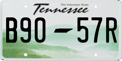 TN license plate B9057R