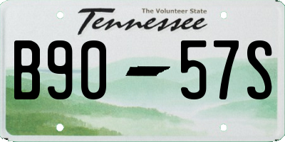 TN license plate B9057S