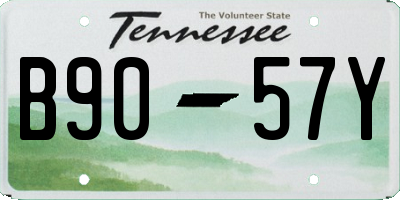 TN license plate B9057Y