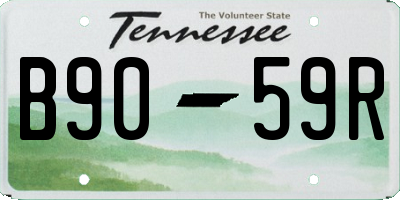 TN license plate B9059R