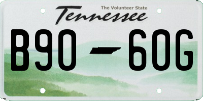 TN license plate B9060G