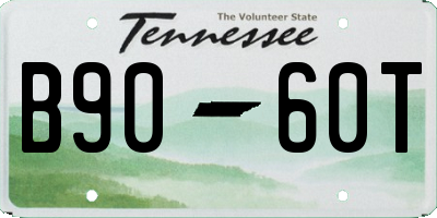 TN license plate B9060T