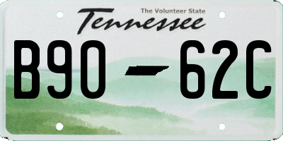 TN license plate B9062C