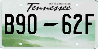 TN license plate B9062F