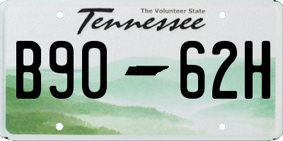TN license plate B9062H