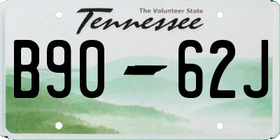 TN license plate B9062J