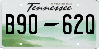 TN license plate B9062Q
