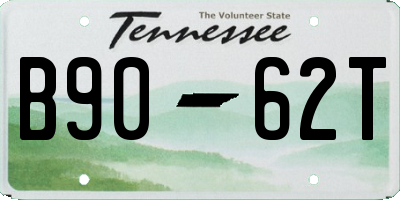 TN license plate B9062T