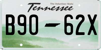 TN license plate B9062X