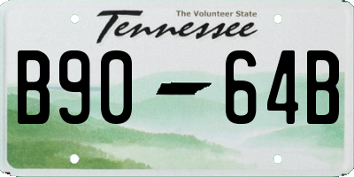 TN license plate B9064B