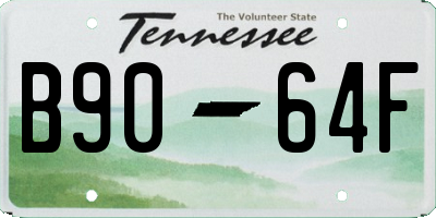 TN license plate B9064F