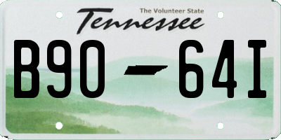 TN license plate B9064I