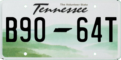 TN license plate B9064T