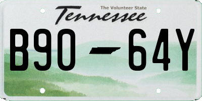 TN license plate B9064Y