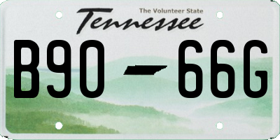 TN license plate B9066G