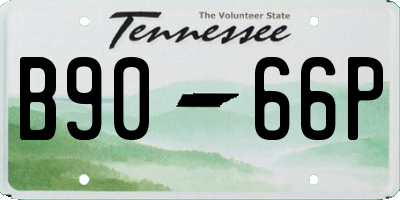 TN license plate B9066P