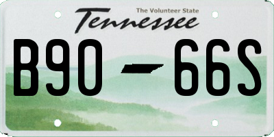 TN license plate B9066S