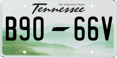 TN license plate B9066V