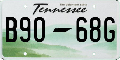 TN license plate B9068G