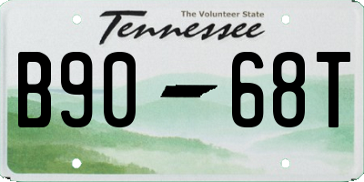 TN license plate B9068T