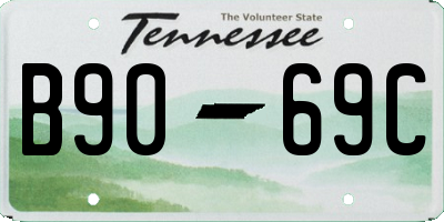 TN license plate B9069C