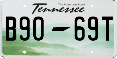TN license plate B9069T