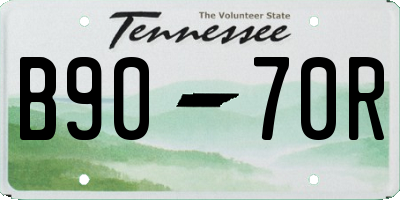 TN license plate B9070R