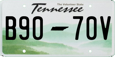 TN license plate B9070V