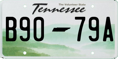 TN license plate B9079A