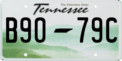 TN license plate B9079C