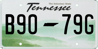 TN license plate B9079G