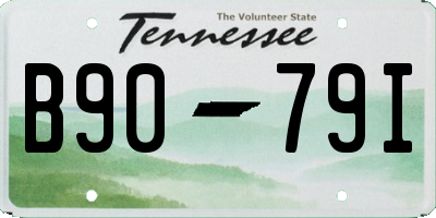 TN license plate B9079I