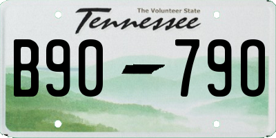 TN license plate B9079O