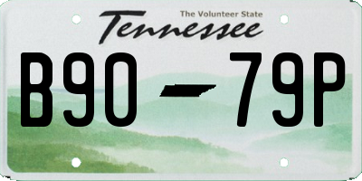 TN license plate B9079P
