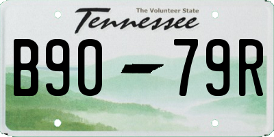 TN license plate B9079R