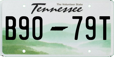 TN license plate B9079T