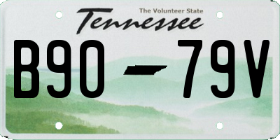TN license plate B9079V