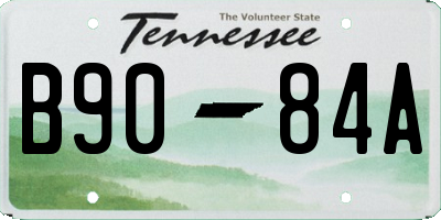 TN license plate B9084A