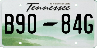 TN license plate B9084G