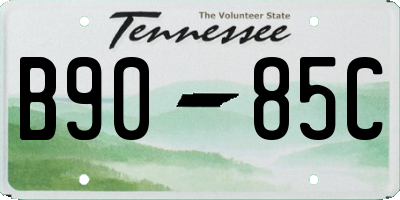 TN license plate B9085C